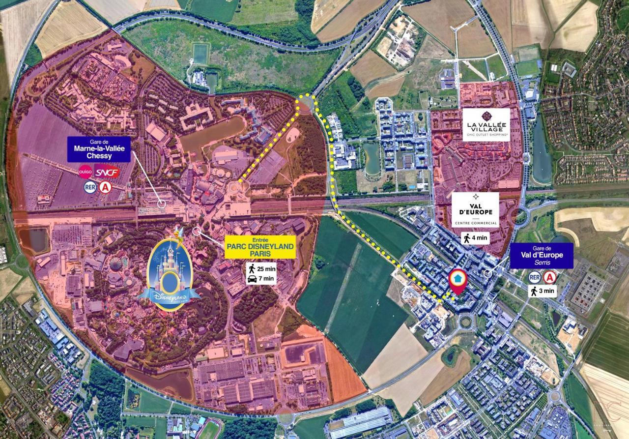 *Disneyland/Chessy* Appartement Idealement Situe 谢西 外观 照片